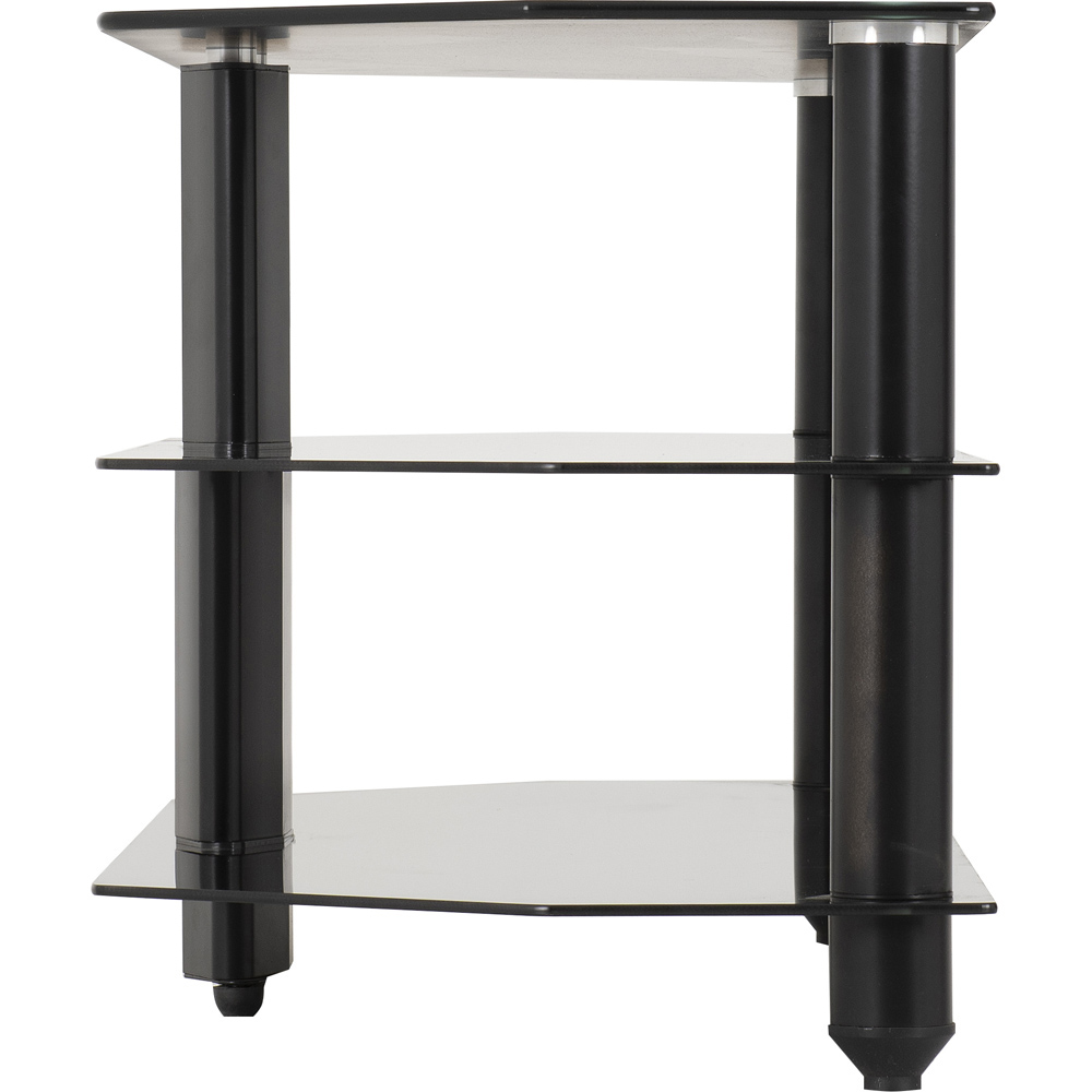 Seconique Bromley Black Glass TV Stand Image 4
