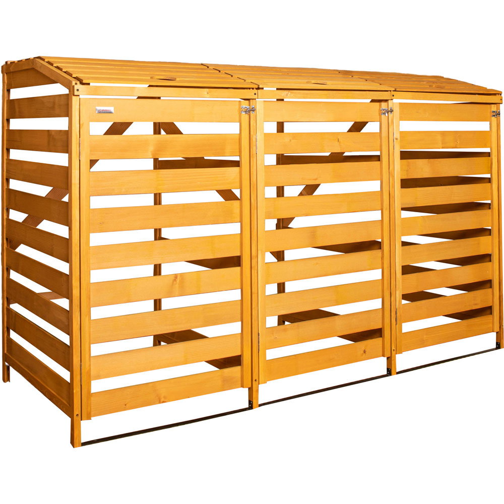 Samuel Alexander 6.5 x 4.1ft Natural Bin Storage Shed Image 1
