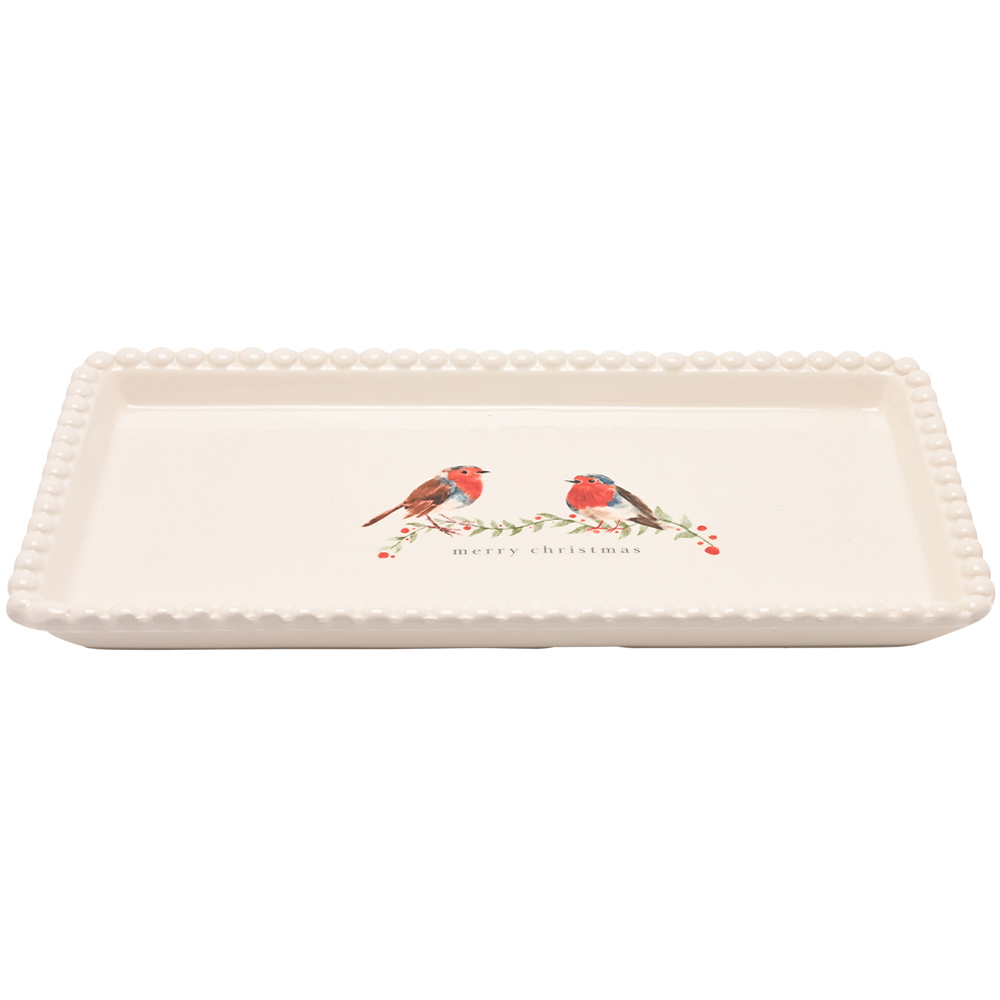 The Seasonal Gift Co. Robin Merry Christmas Plate Image 2