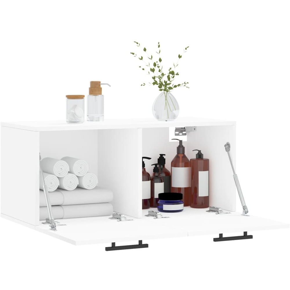 vidaXL 2 Door White Wall Cabinet Image 4