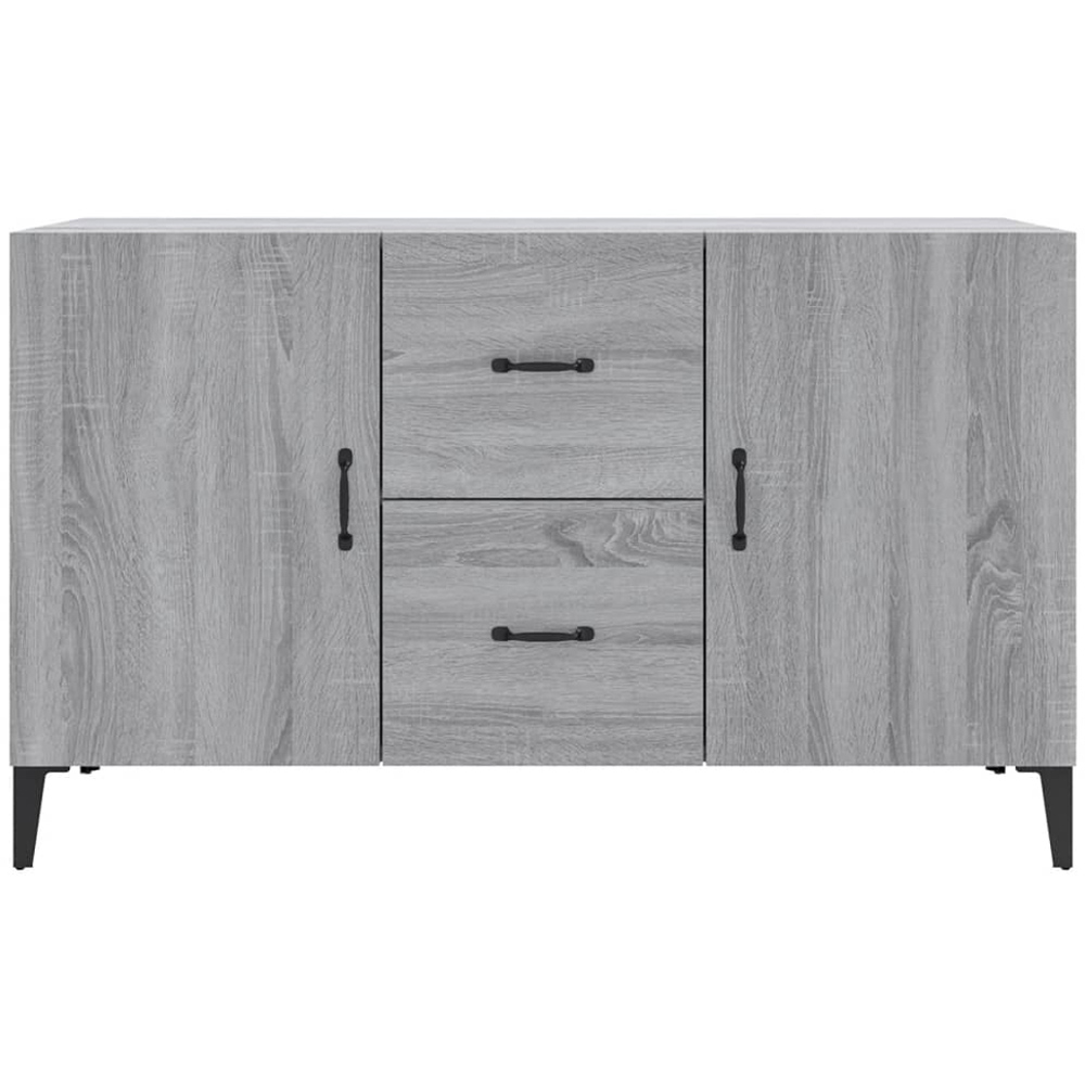vidaXL 2 Door 2 Drawer Grey Sonoma Wooden Sideboard Image 5