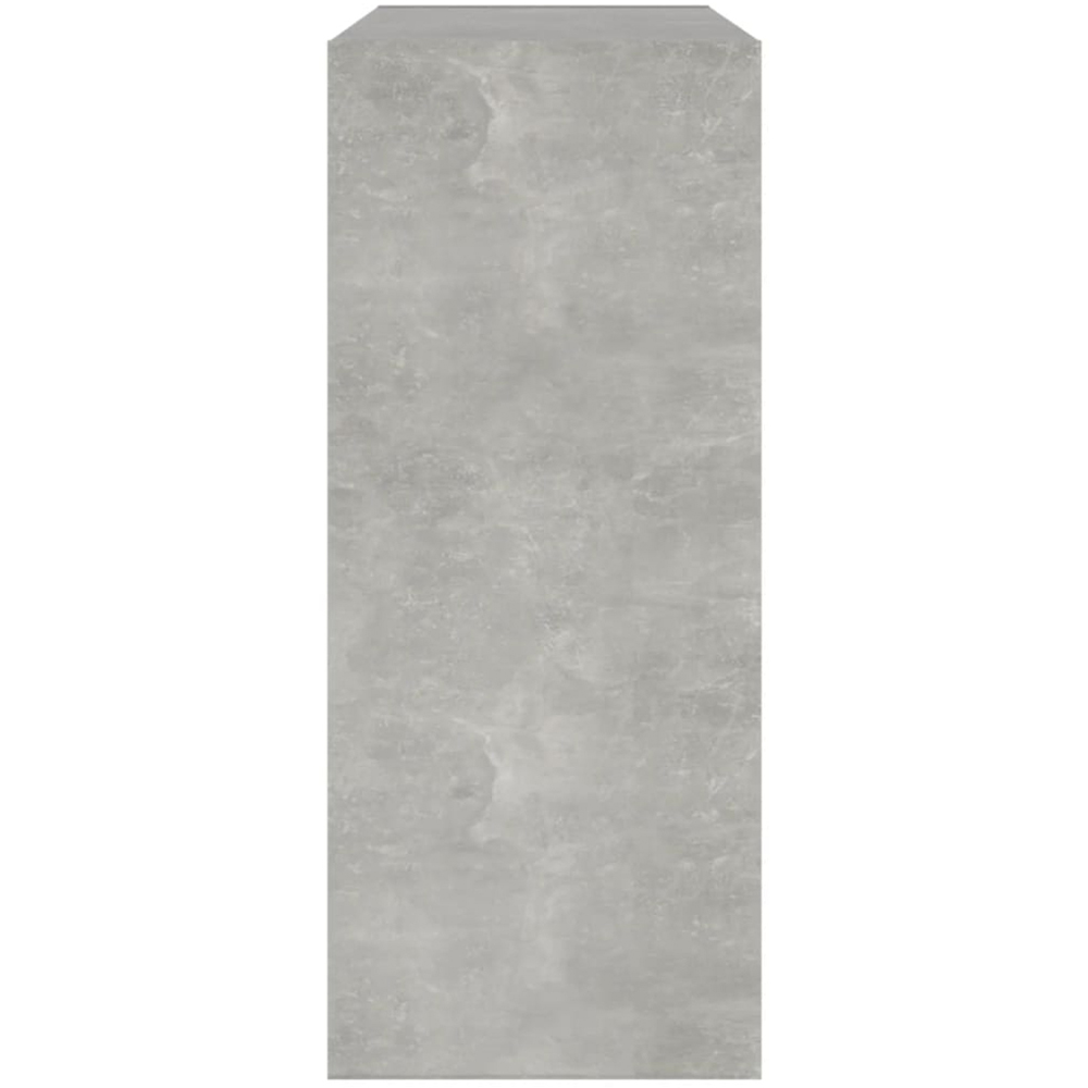 vidaXL 2 Shelf Concrete Grey Wooden Bookcase Image 4