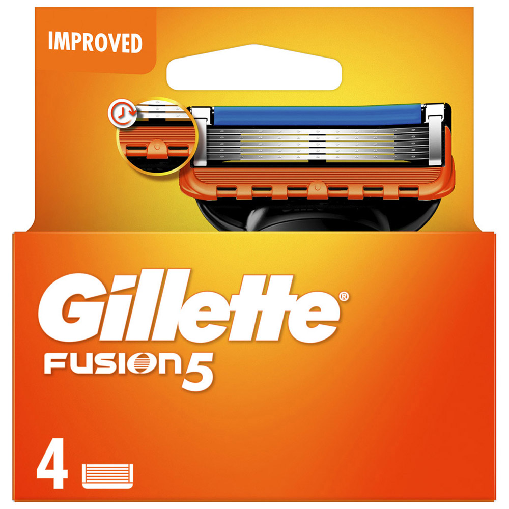 Gillette Fusion 5 Power Mens Razor Blade Refills 4 Pack Image 2