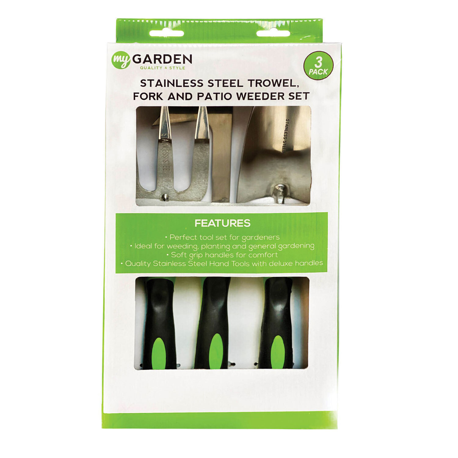 Trowel Fork And Patio Weeder Set Image 1