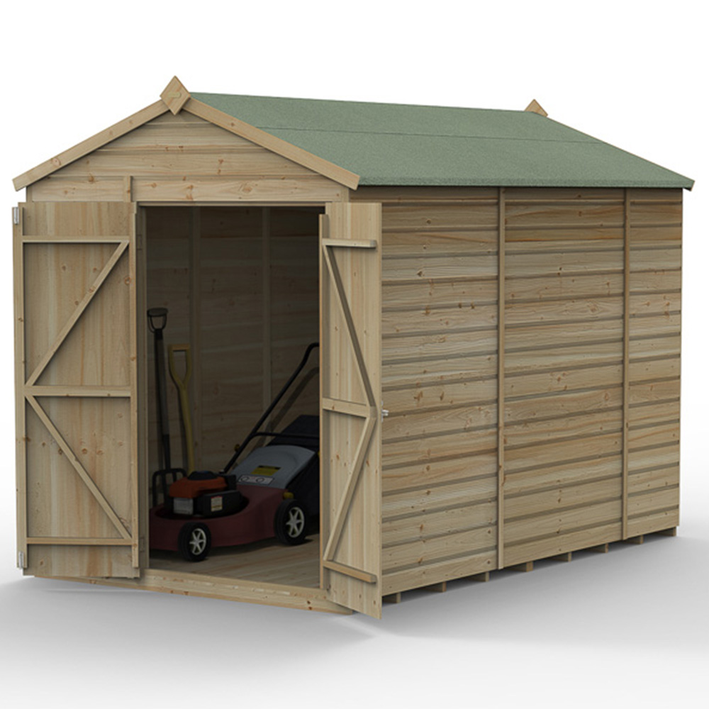 Forest Garden Beckwood 6 x 10ft Double Door Shiplap Apex Shed Image 3