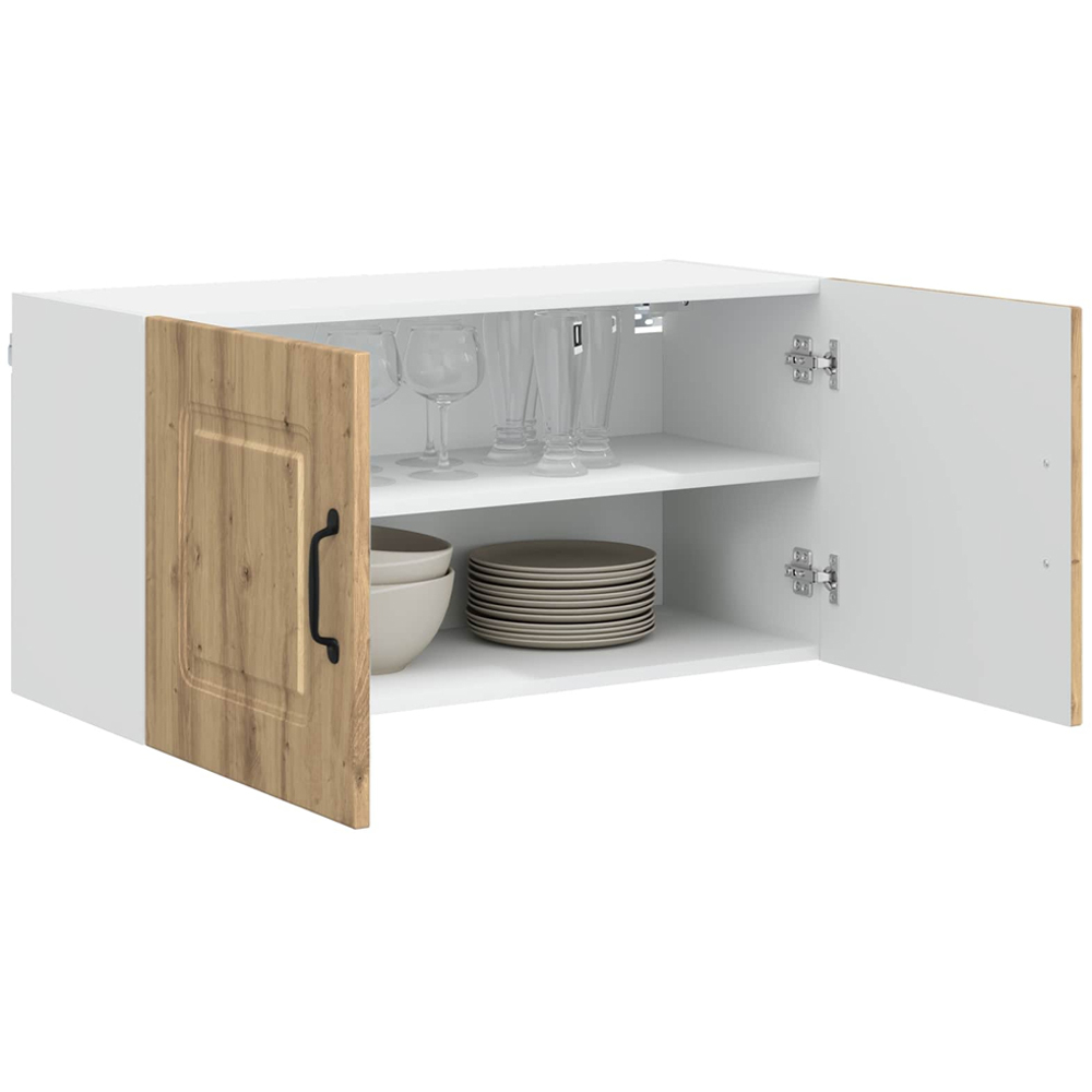 vidaXL Kalmar 2 Door Artisan Oak Wall Kitchen Cabinet Image 3