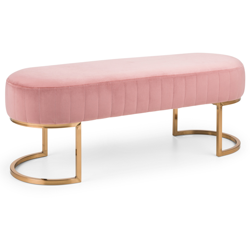 Julian Bowen Harrogate 2 Seater Pink Bench Image 2