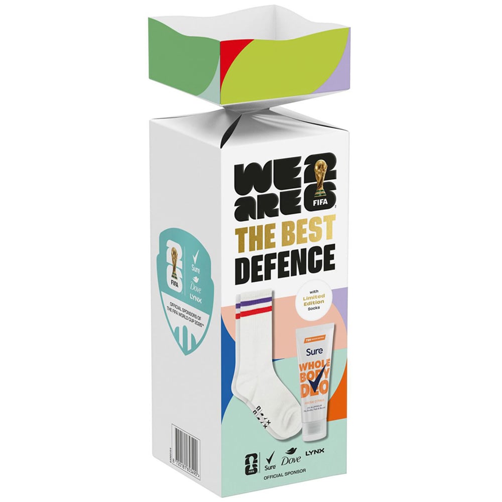 Sure FIFA The Best Defence Fresh Citrus Scent Whole Body Deodorant and Socks Gift Set 3 Pack Image 3