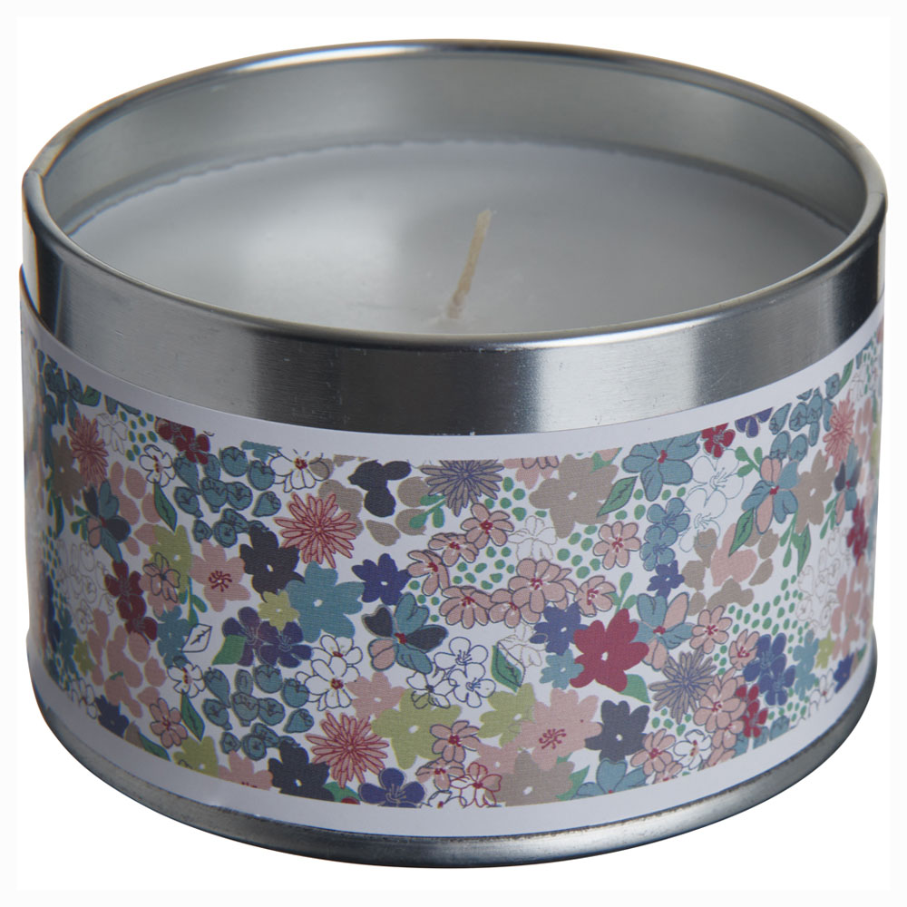 Wilko Spring Garden Floral Candle Tin Image 4
