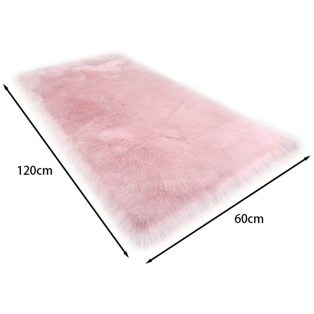 Living and Home Pink Rectangle Soft Shaggy Rug 60 x 120cm Image 8