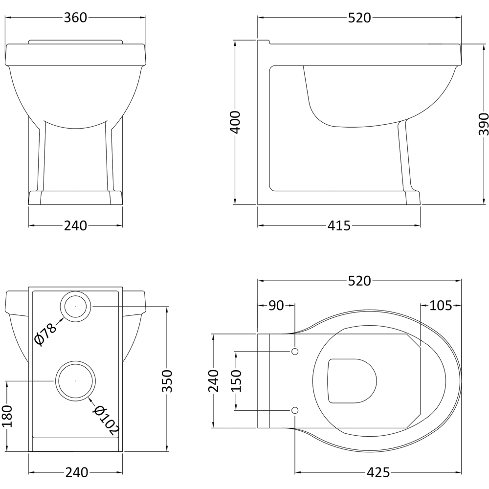 nuie Back To Wall Pan Image 2