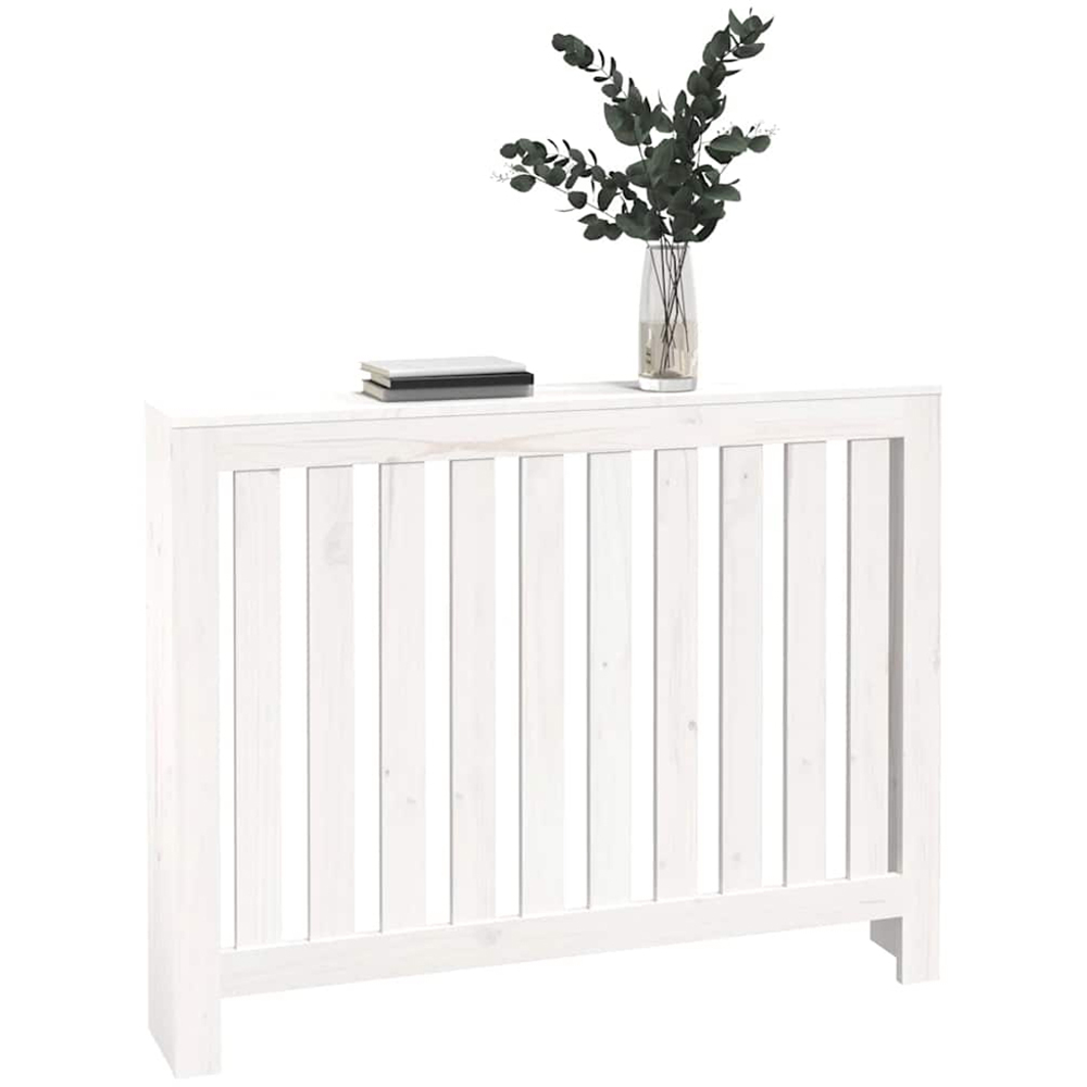 vidaXL White Pine Wood Radiator Cover 840 x 1085mm Image 3