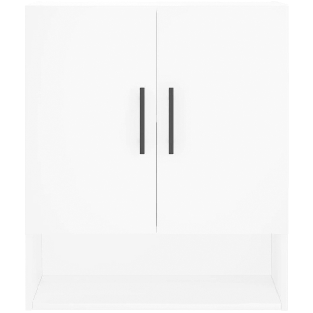 vidaXL 2 Door Single Shelf White Wall Cabinet Image 5
