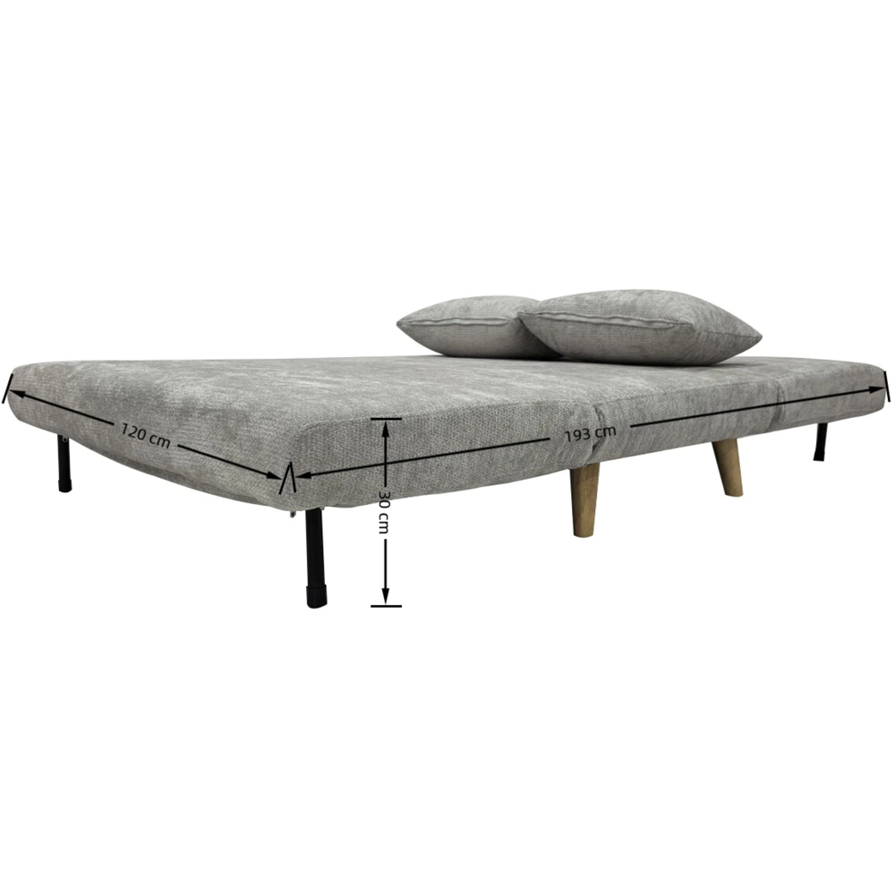 Indoor Living Joshua 2 Seater Grey Sofa Bed Image 8
