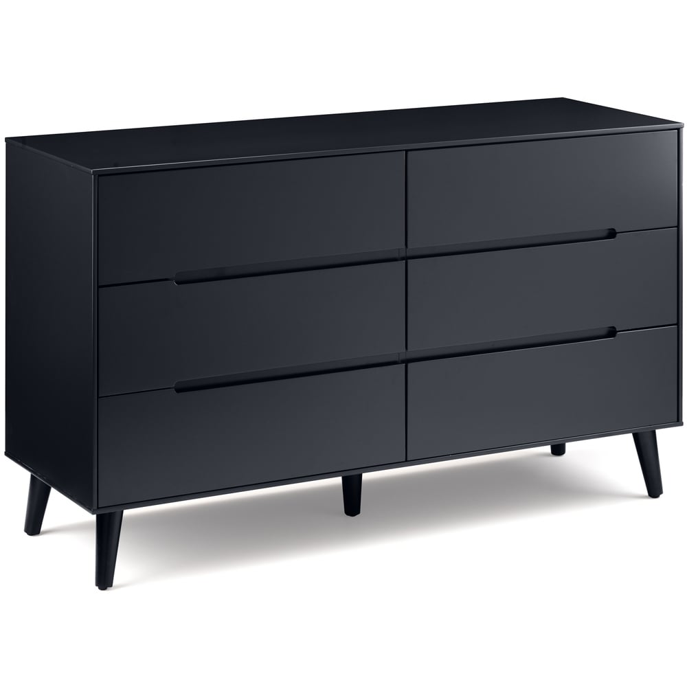 Julian Bowen Alicia 6 Drawer Matt Anthracite Chest of Drawers Image 2