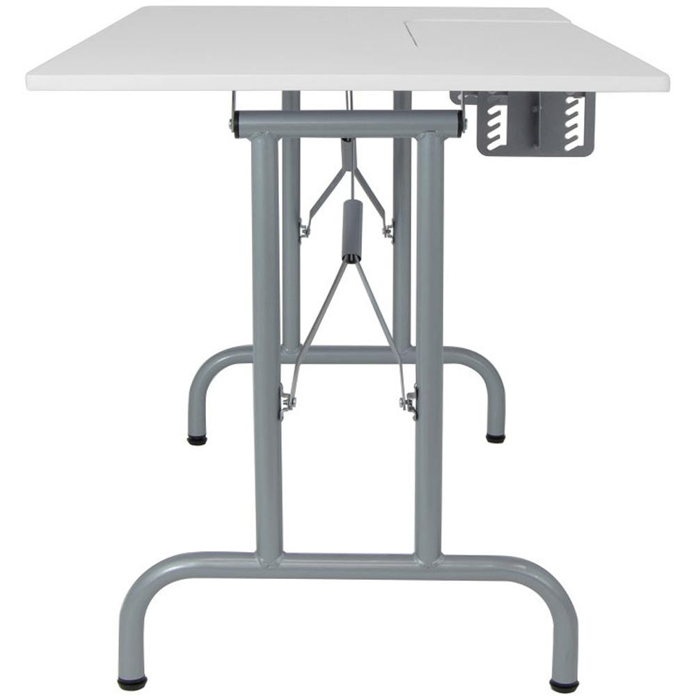 Sewing Online 13373 Silver and White Foldable Multipurpose Sewing Table Image 5