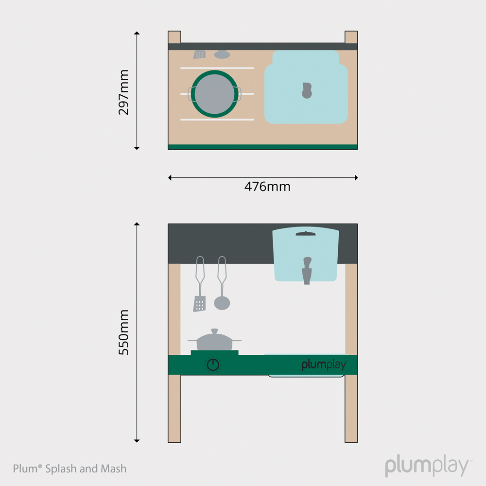 Plum Play Splash and Mash Mud Pie Kitchen Playset Image 9