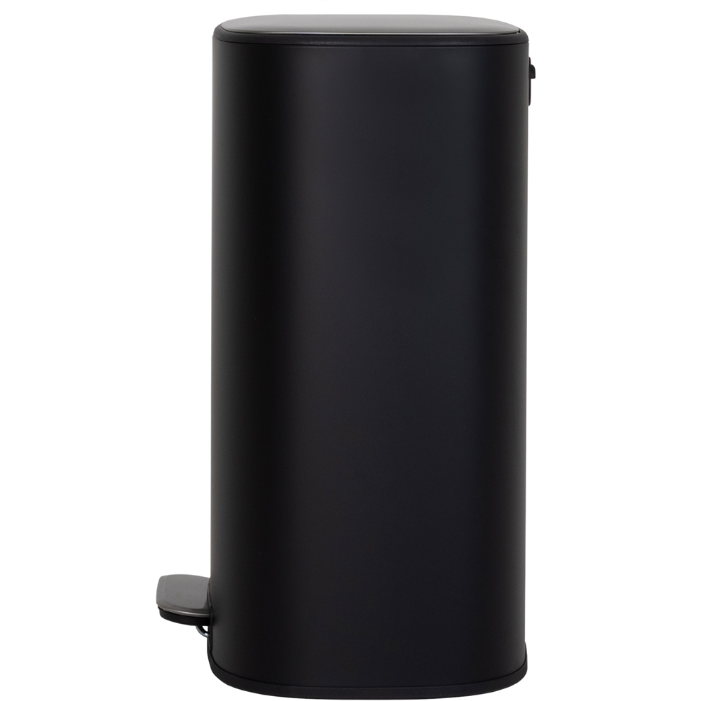 Charles Bentley Matt Black Kitchen Pedal Bin 50L Image 4