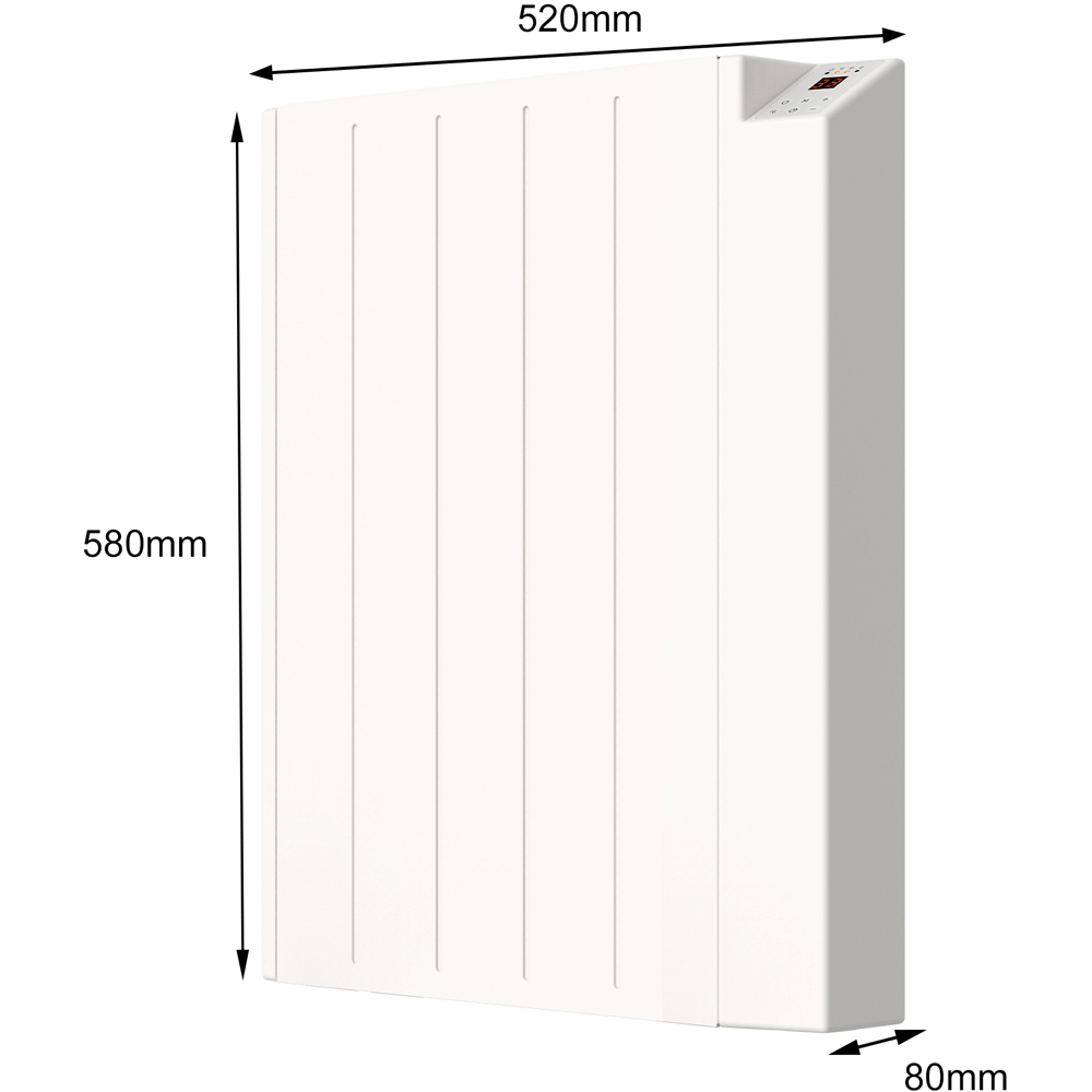 Mylek White Wi-Fi Controlled Panel Heater 1000W Image 8