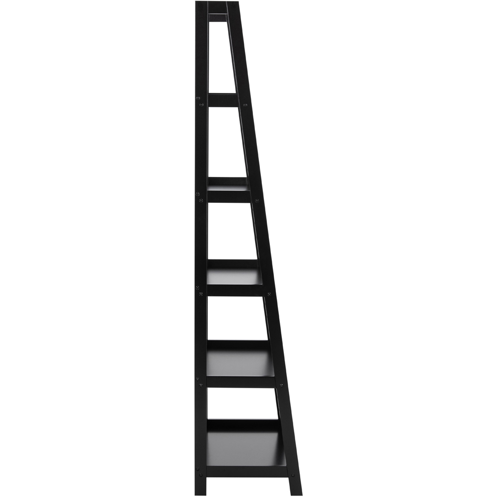 Florence Wally 5 Shelf Black Bookcase Image 4