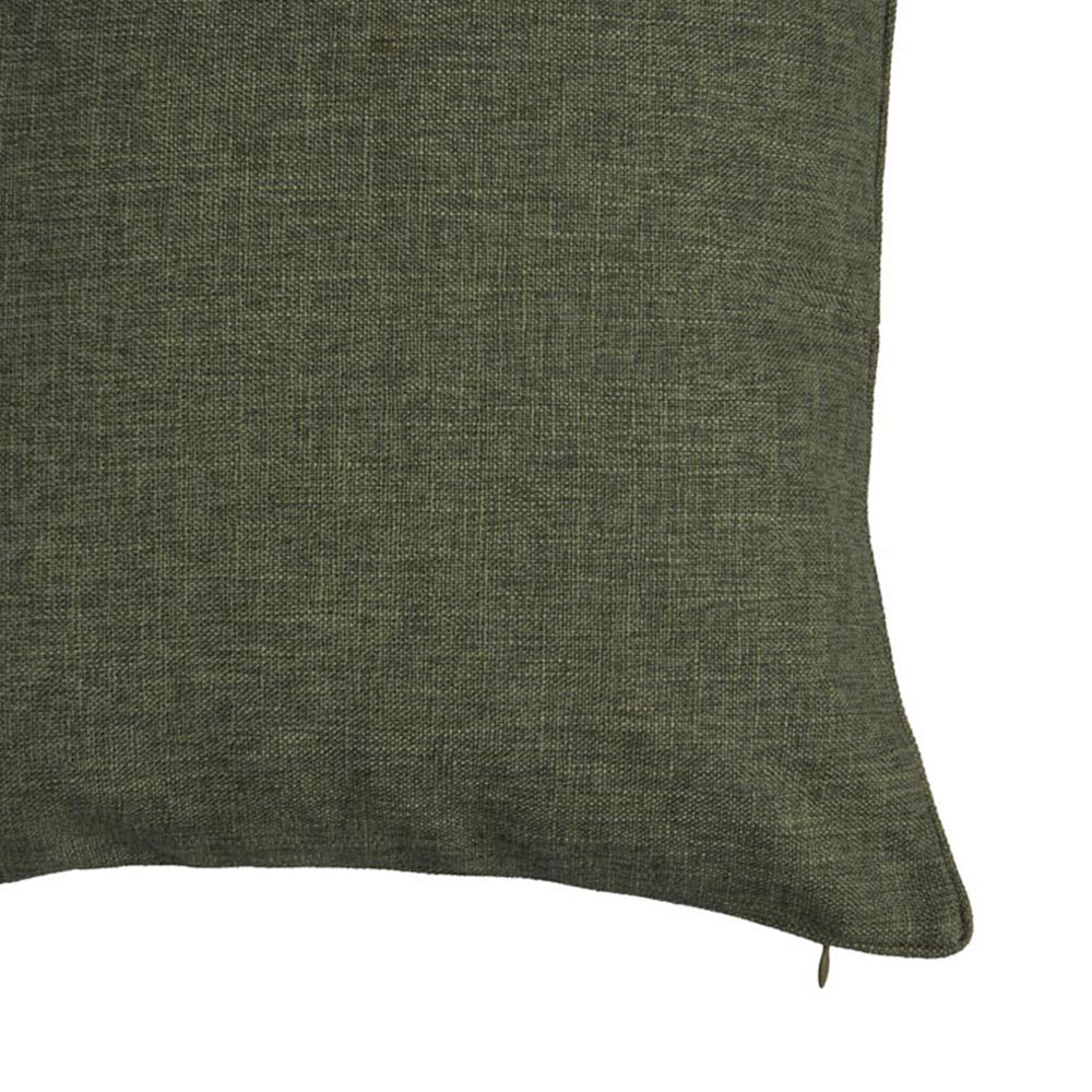 Wilko Olive Green Faux Linen Cushion 55x55cm Image 6