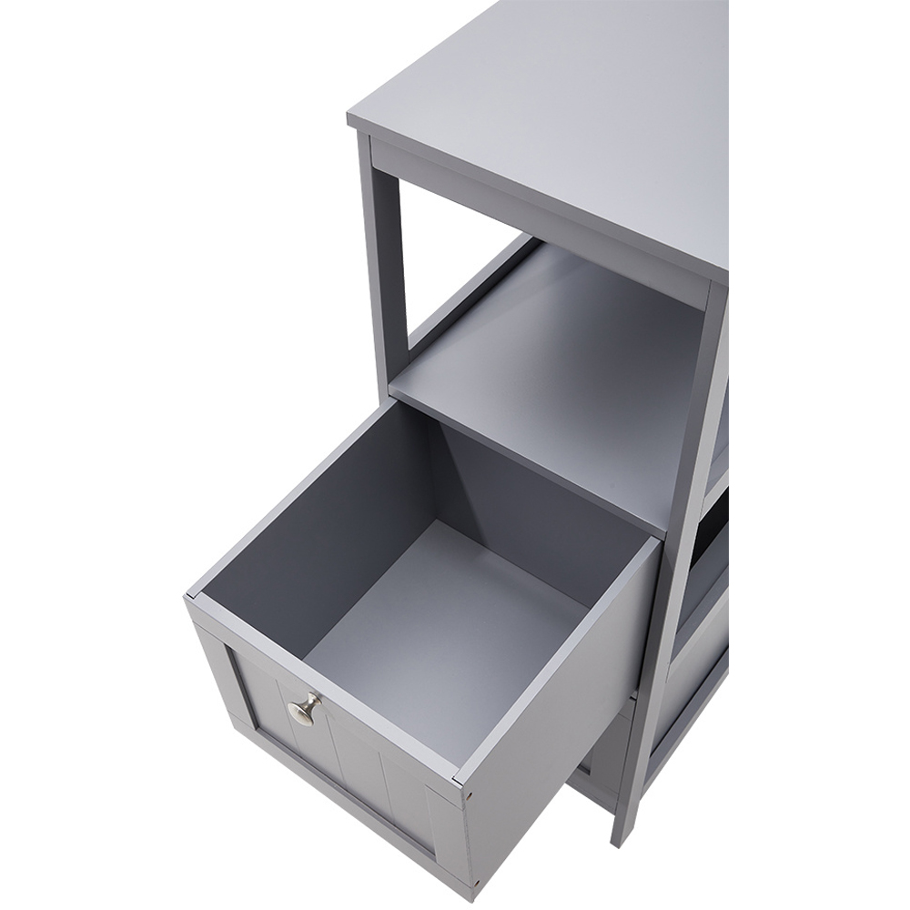 H&O Direct 2 Drawers Wooden Bathroom Cabinet Image 3