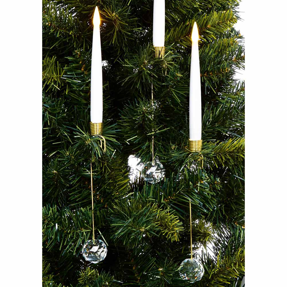 Premier 10 Piece Warm White LED Tree Candle Set with Remote Image 4