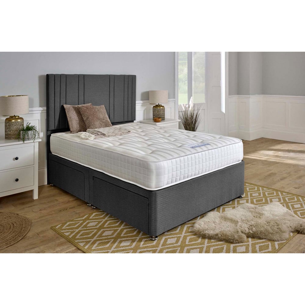 Eleganza Home Solid Comfort Super King Size Tufted Very Firm Pocket Spring Mattress Image 2