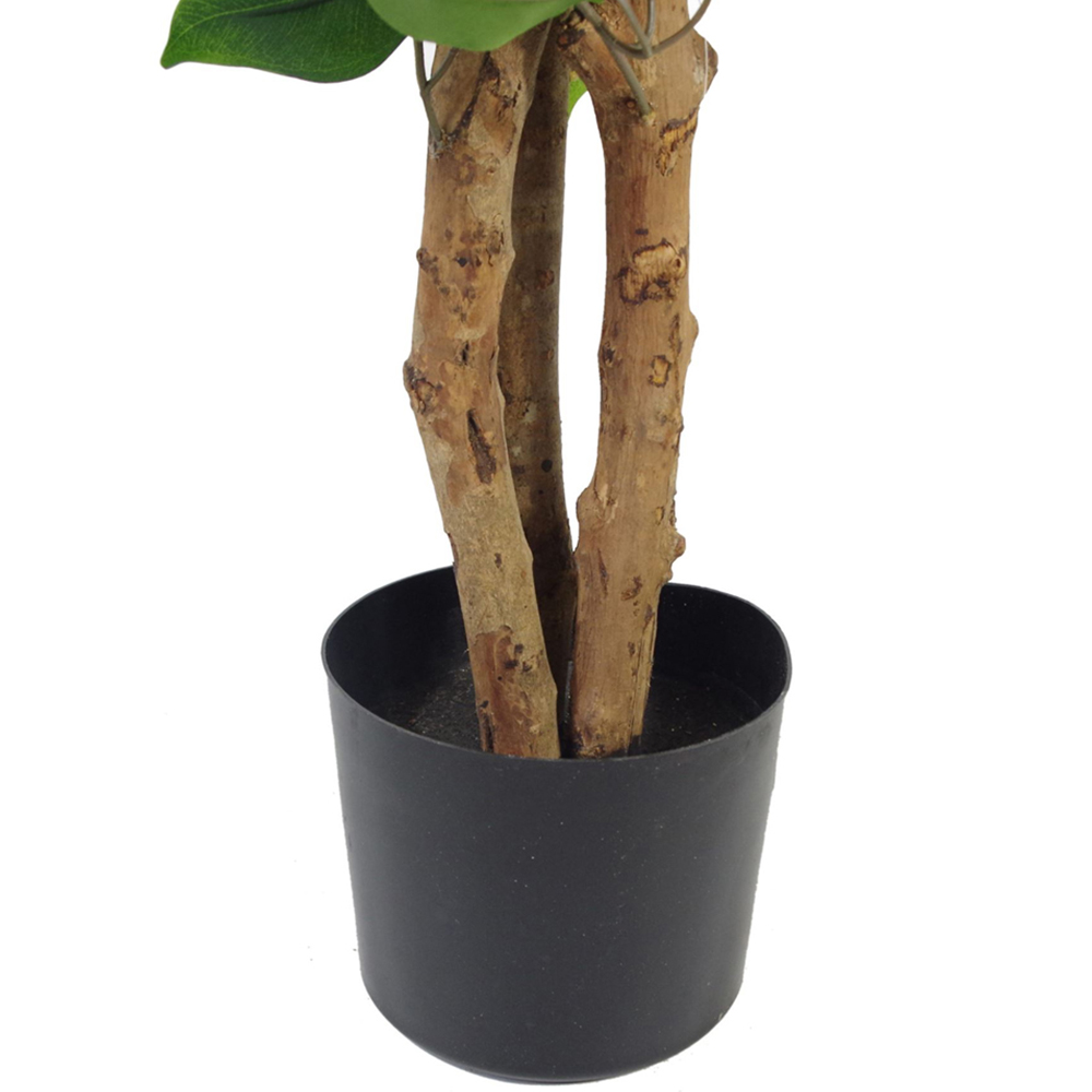 Botanik Evergreen Bushy Ficus Realistic Artificial House Plant 2.9ft Image 2