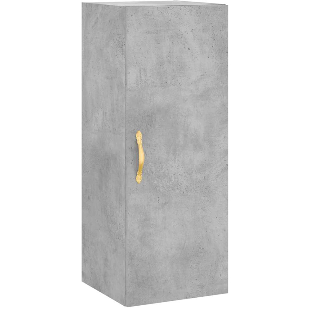 vidaXL 2 Door Concrete Grey Tall Highboard Image 5