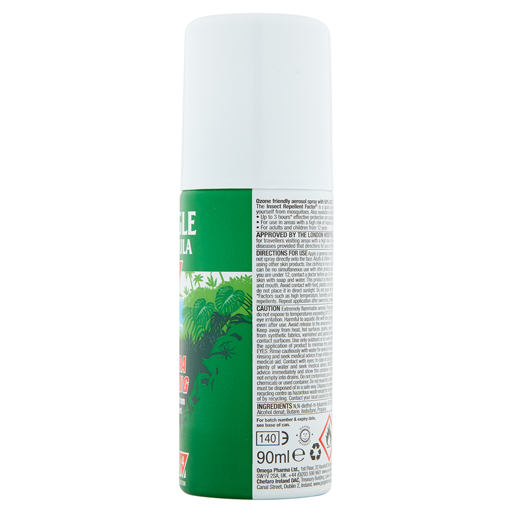 Jungle Formula Extra Strong Insect Repellent Aerosol 90ml Wilko