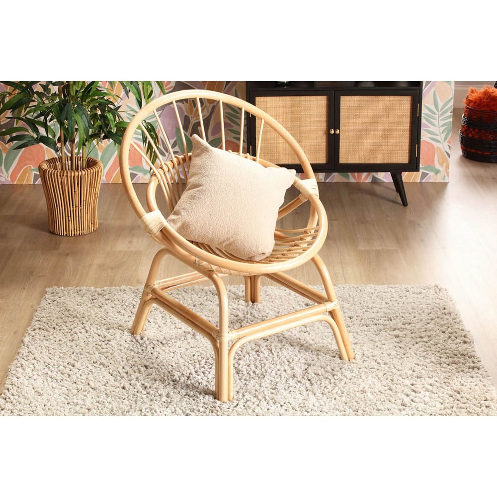 Desser Moon Natural Rattan Circular Chair Image 3