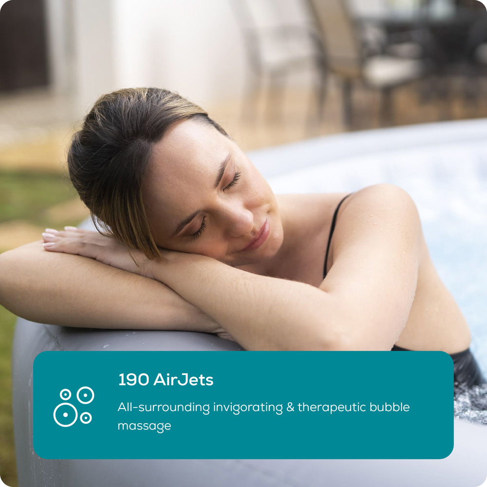 Lay-Z-Spa Grenada 8 Person UltraFit Smart AirJet Hot Tub 71 x 236cm Image 9