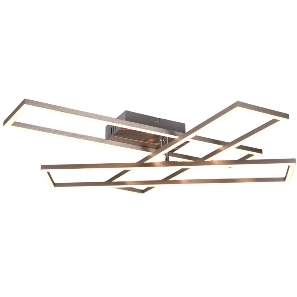 TRIO Corso Matt Nickel LED Ceiling Light Image 1