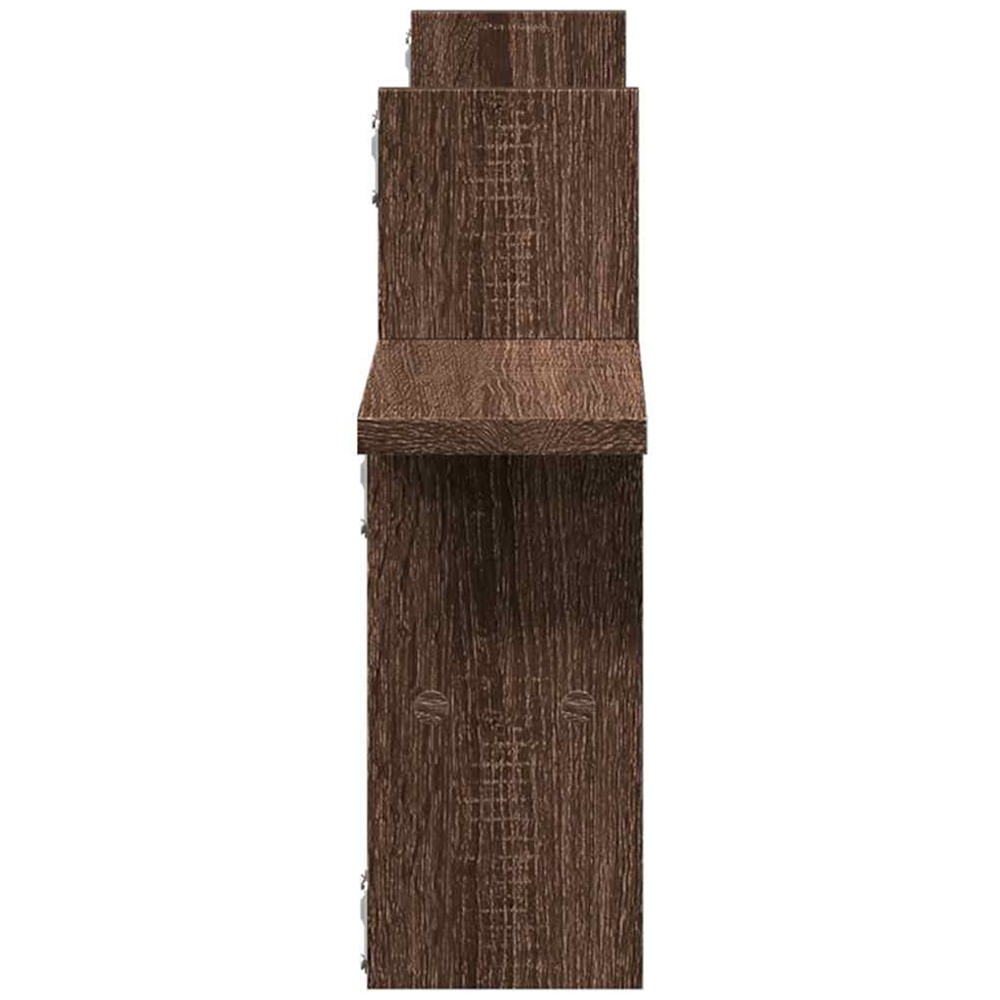 vidaXL 38 x 12 x 38cm Brown Wall Shelf Image 5