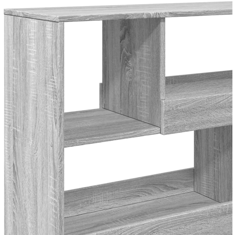 vidaXL 6 Shelf Grey Sonoma Bookcase Image 6