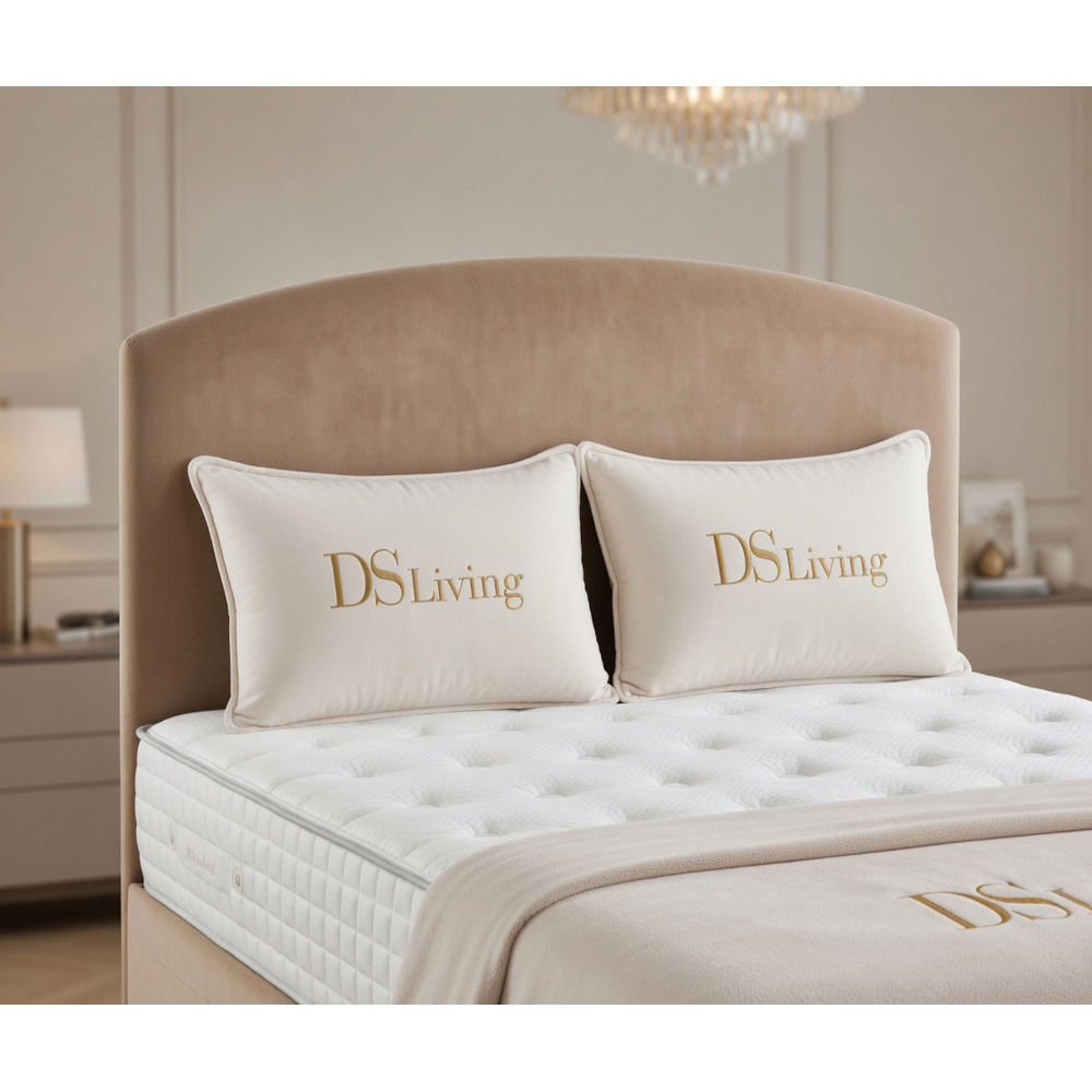 DS Living Opulence King Size Mink Velvet Upholstered Ottoman Bed Image 3