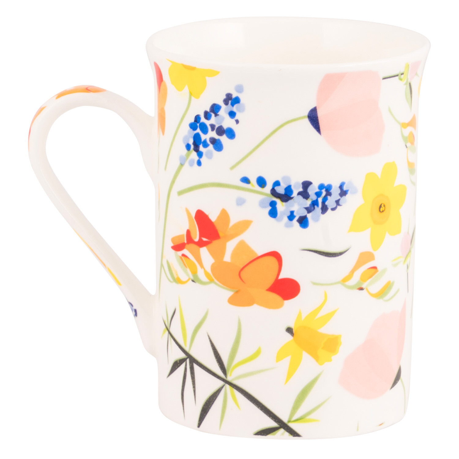 Bone China Daisy & Daffodils Mug - Purple Image 2