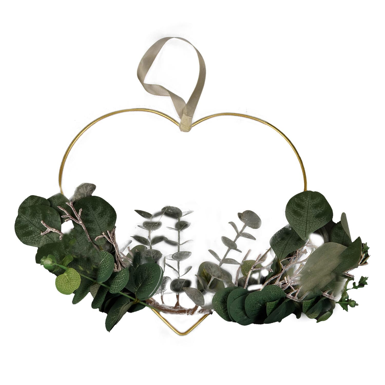 Heart Eucalyptus Wreath Hanging Ornament Image