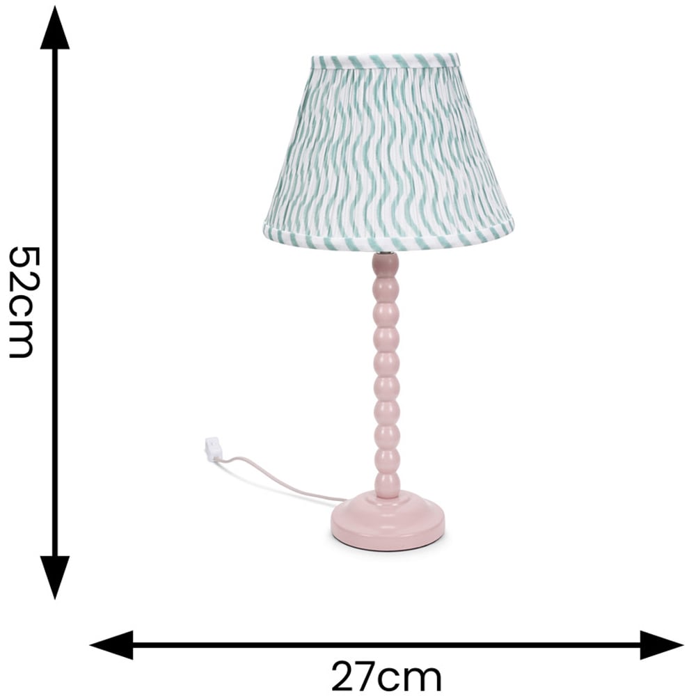 ValueLights Bobbins Green Arrow Shade Rose Pink LED Floor Lamp Image 6