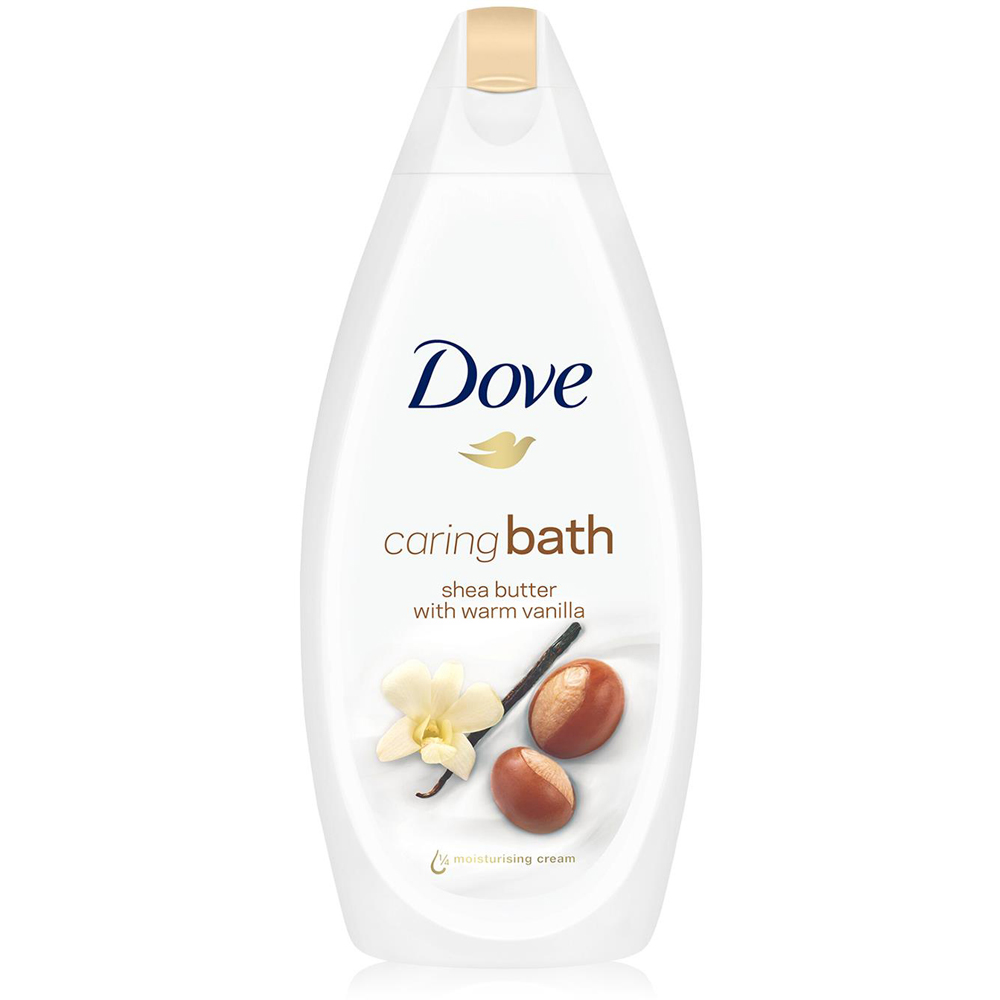 Dove Caring Bath Single Shea Butter and 2 Almond Cream Bath Soak 450ml Image 3