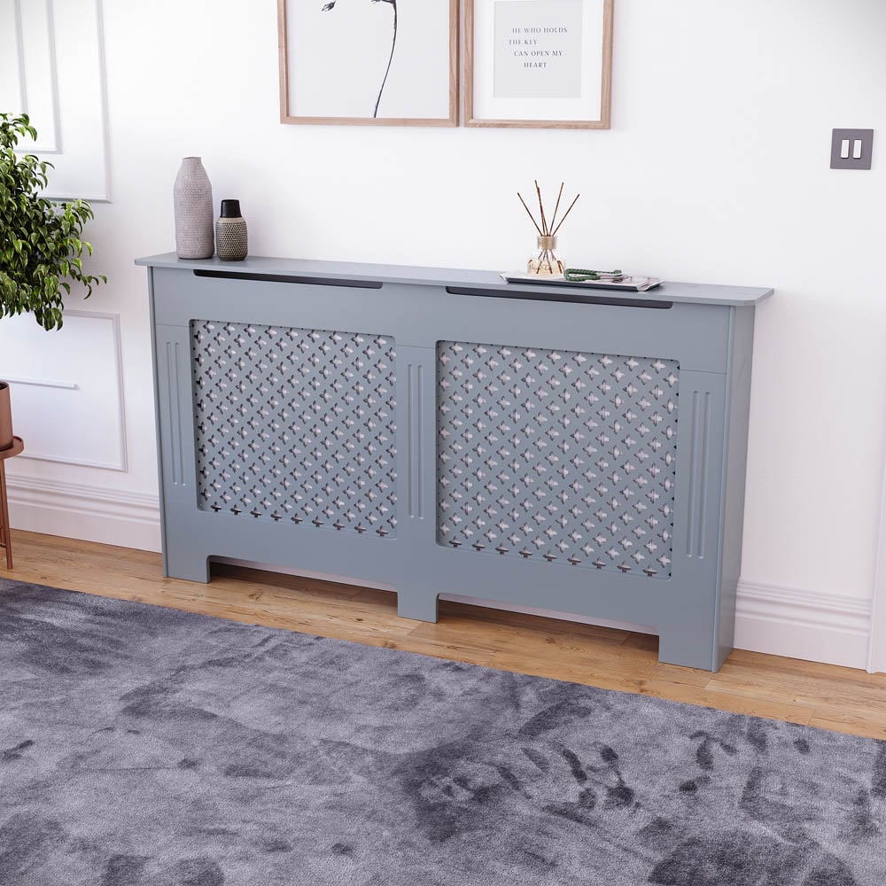 Vida Designs Oxford Grey Radiator Cover Large Image 6