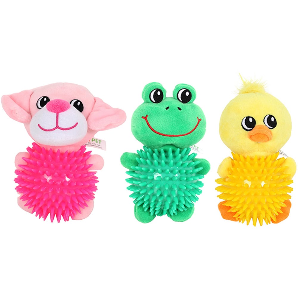 Spikey Tummy Farm Animal Dog Toy in Assorted styles Image 1