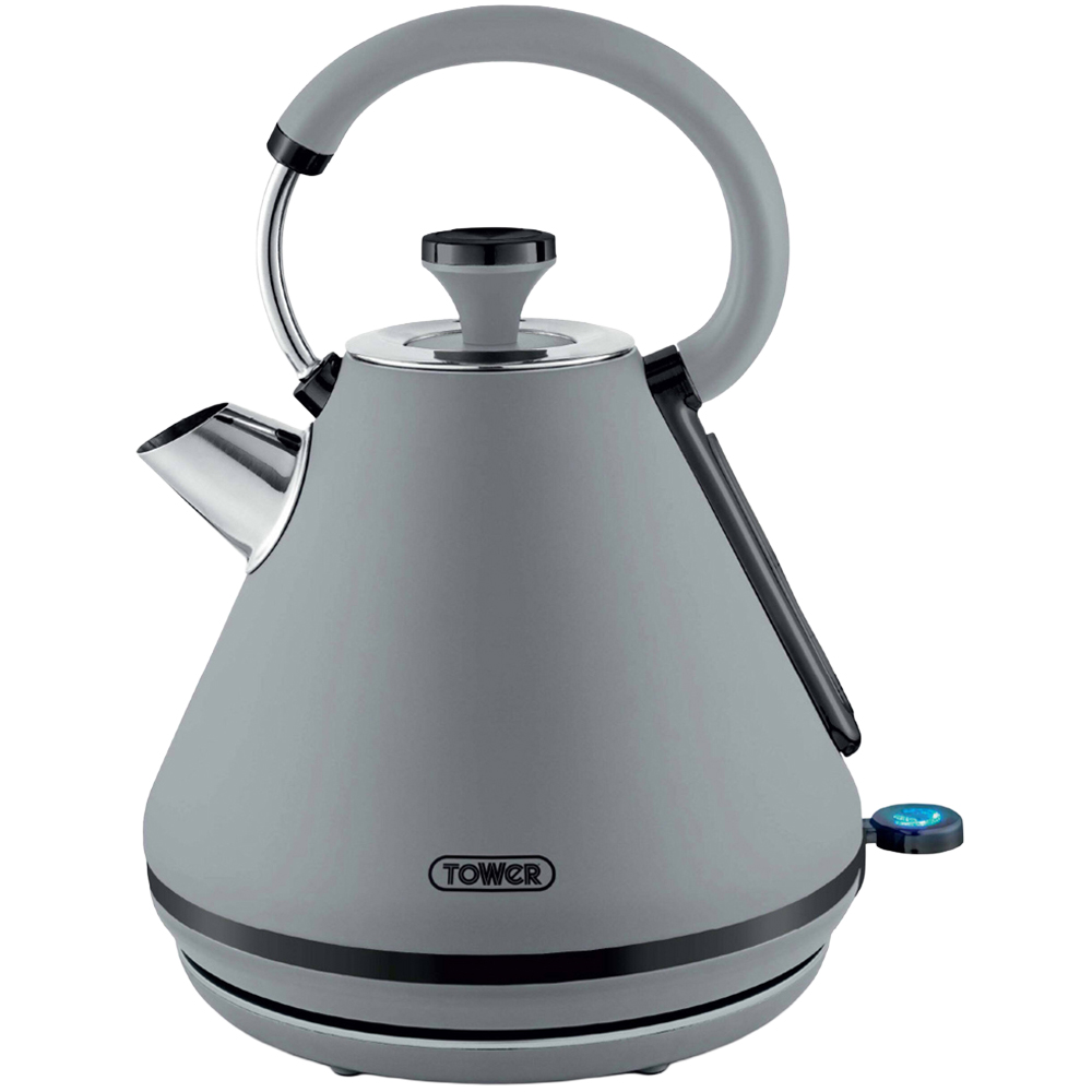 Tower Sera T10079GRY Grey 1.7L Pyramid Kettle Image 1