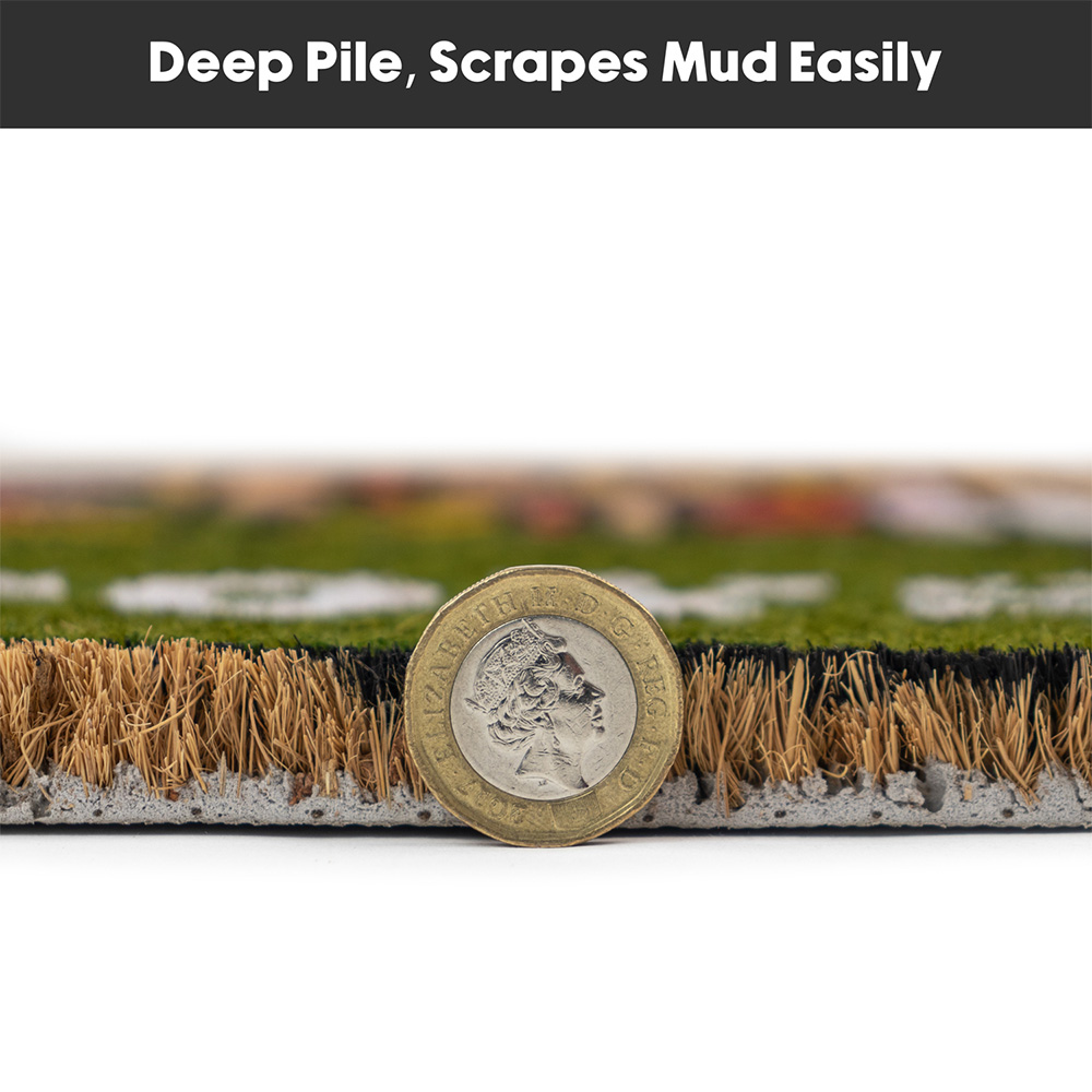 JVL Latex Backed Coir Santa Entrance Doormat 40 x 58cm Image 7