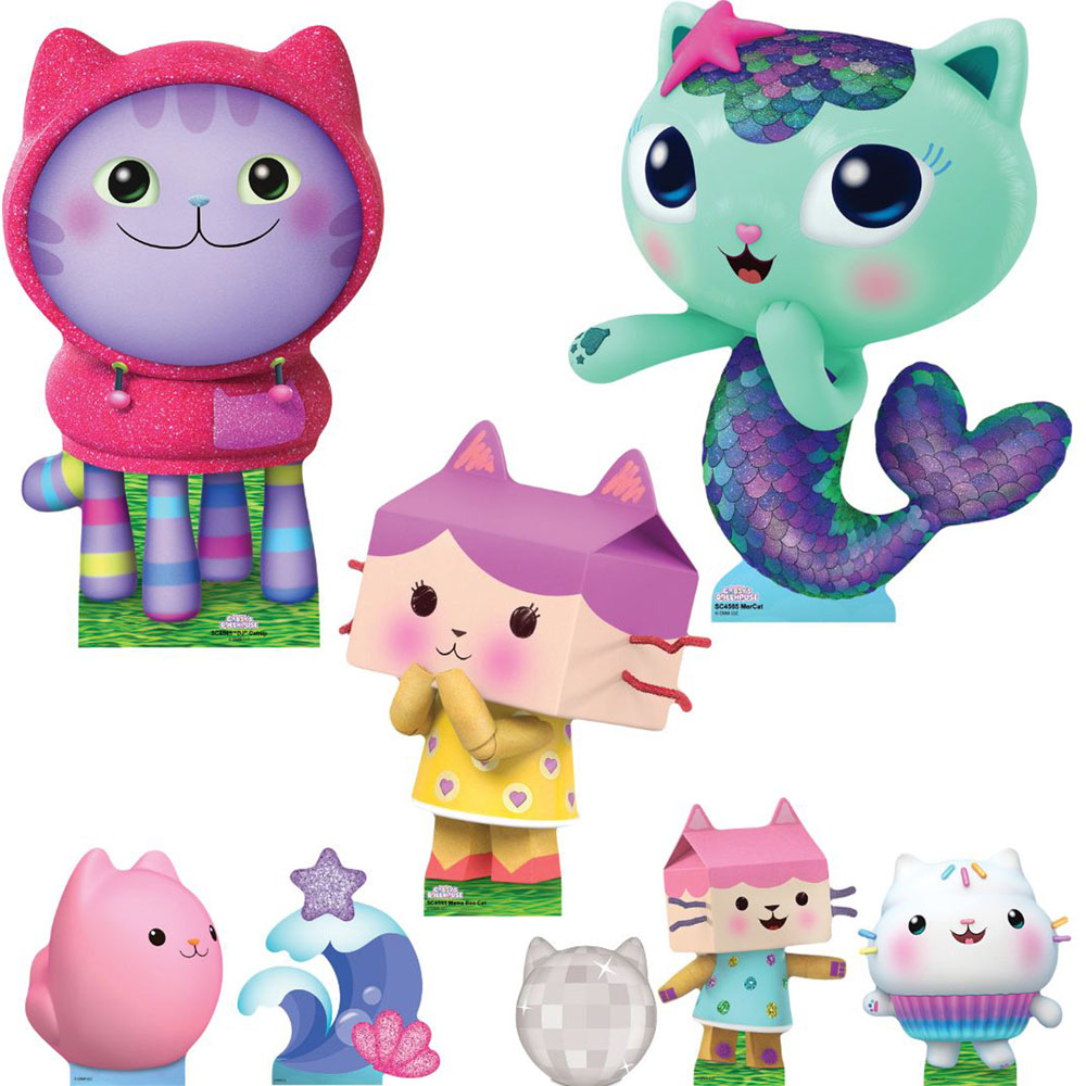 Star Cutouts DJ Catnip Baby Box MerCat Cardboard Cutout Multi Pack Image 1
