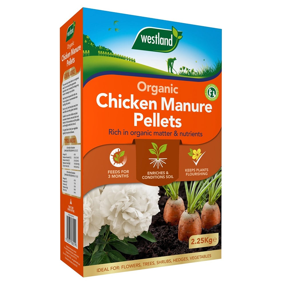 Westland Organic Chicken Manure Pellets 2.25kg Wilko