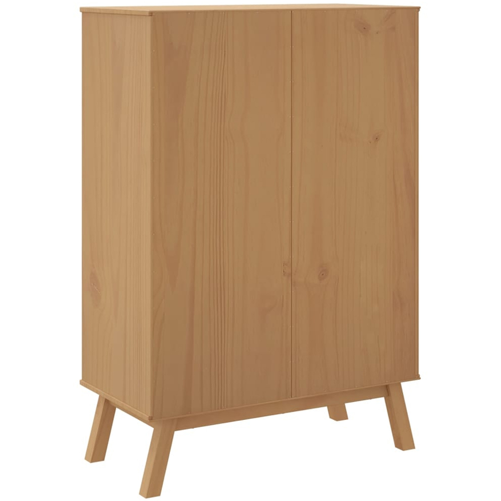 vidaXL 2 Door 3 Drawer 2 Shelf Solid Pine Wood Highboard Image 8