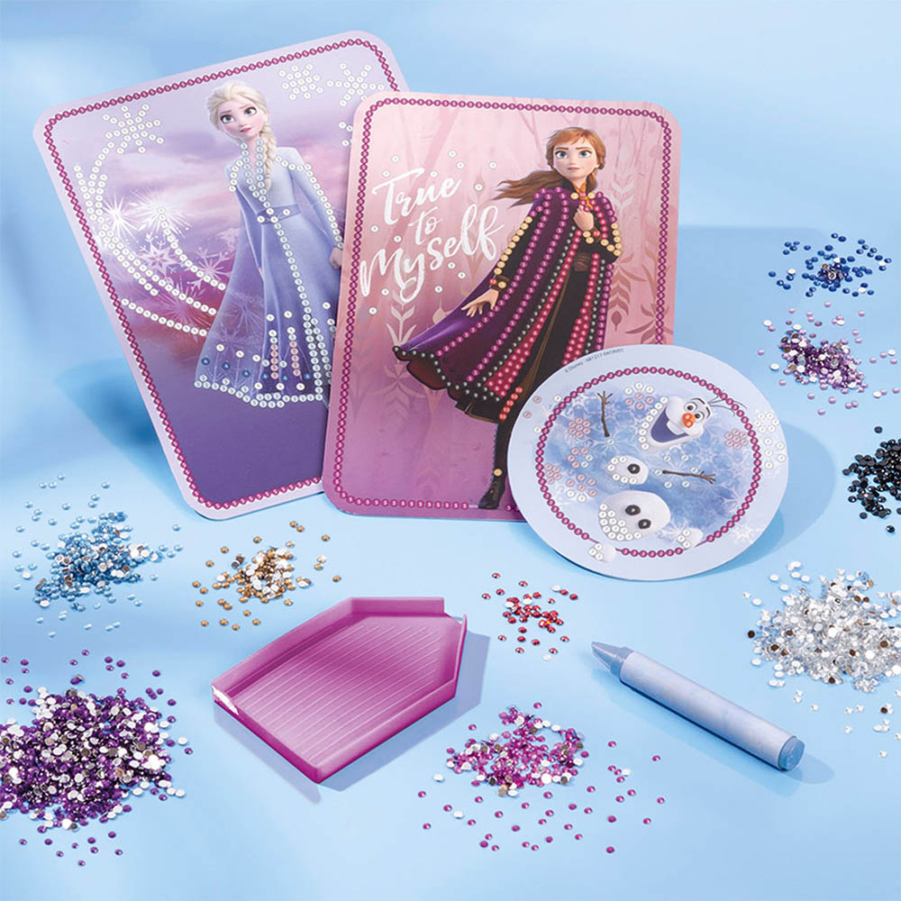 Disney Frozen 2 in 1 Creativity Set with Diamond Painting and Charm Bracelets Image 4