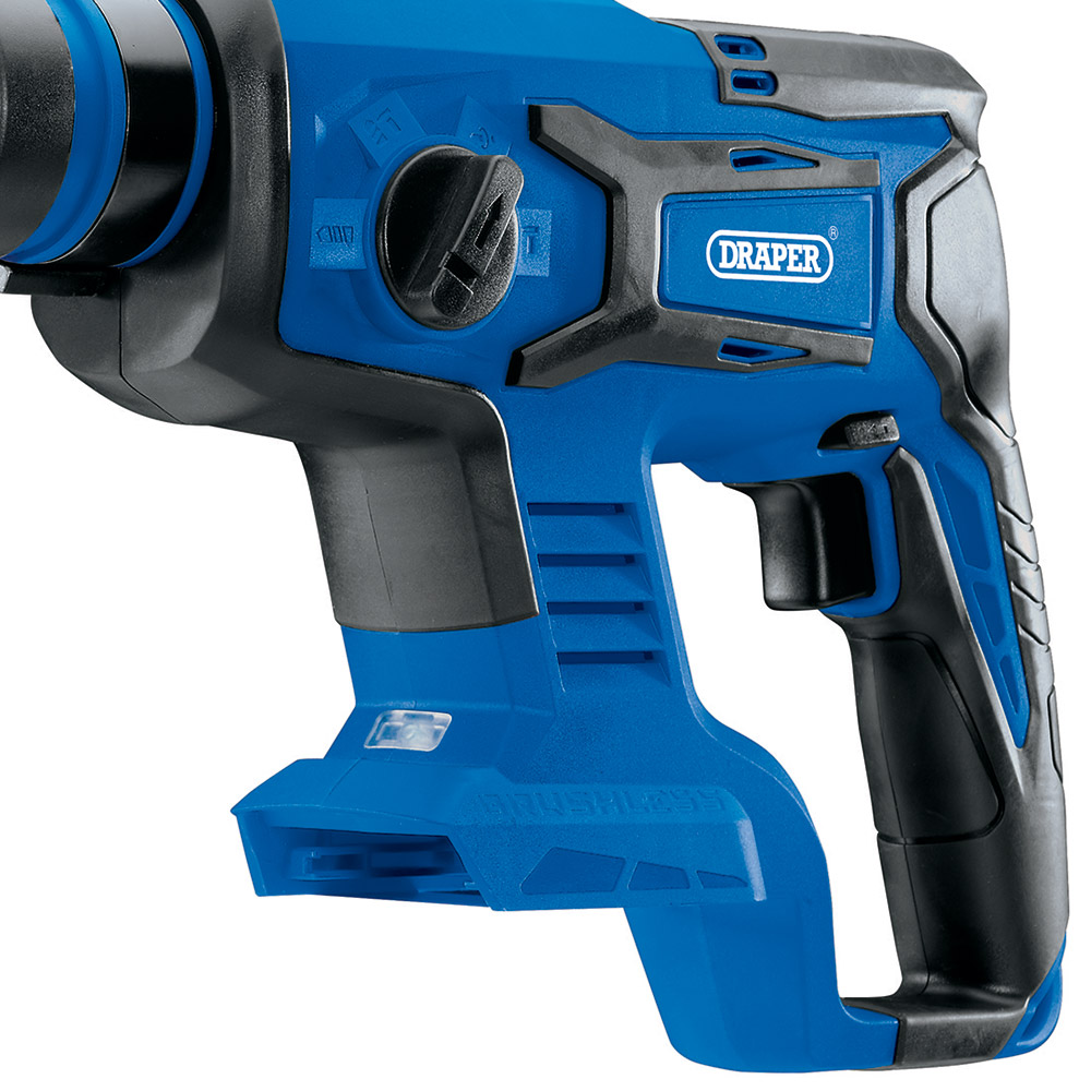 Draper D20 20V Brushless SDS Plus Rotary Hammer Drill Bare Unit Image 3